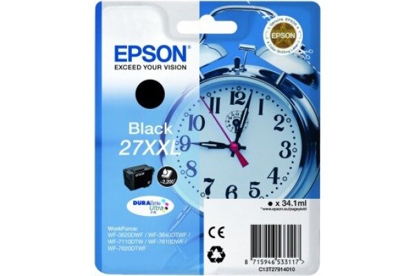 EPSON Tintenpatrone XXL schwarz T279140 WF 3620/7620 2200 Seiten