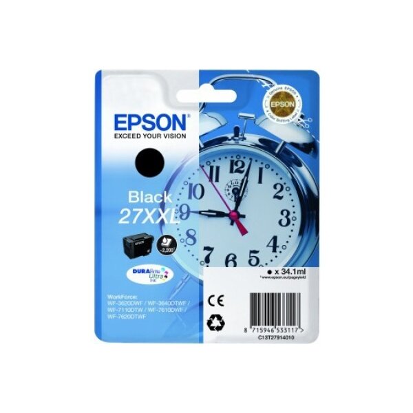 EPSON Cart. dencre XXL noir T279140 WF 3620/7620 2200 pages