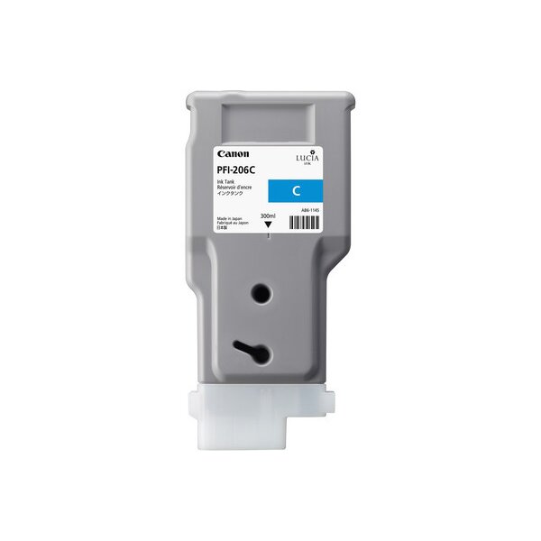 CANON Cartouche dencre cyan PFI206C iPF 6400/6450 300ml