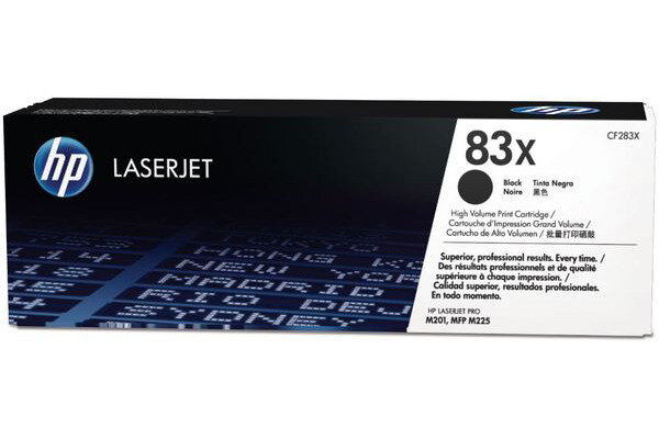 HP Cartouche toner 83X noir CF283X LaserJet Pro M225 2200 p.