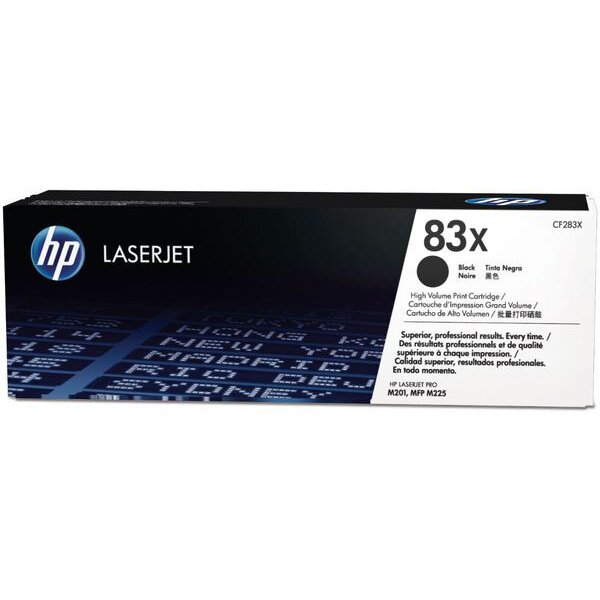 HP Cartouche toner 83X noir CF283X LaserJet Pro M225 2200 p.