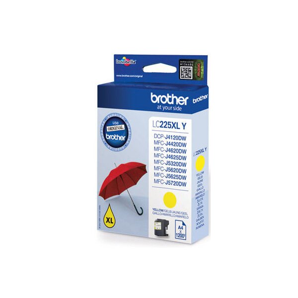 BROTHER Tintenpatrone yellow LC-225XLY MFC-J5620DW 1200 Seiten
