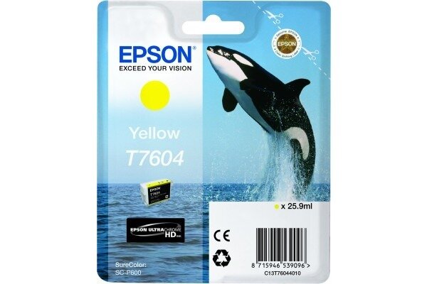 EPSON Tintenpatrone yellow T760440 SureColor P 600 25,9ml