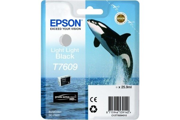 EPSON Cart. dencre light lig. noir T760940 SureColor P 600 25,9ml