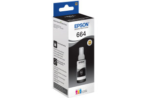 EPSON Bouteille dencre 664 noir T664140 EcoTank L355/L555...