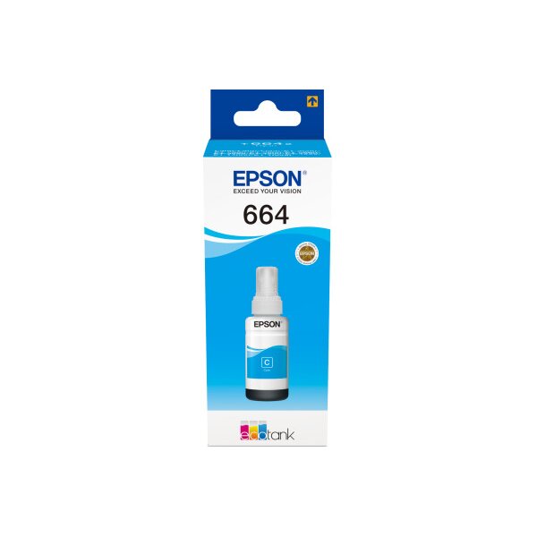 EPSON Tintenbehälter 664 cyan T664240 EcoTank L355/L555 6500 Seiten