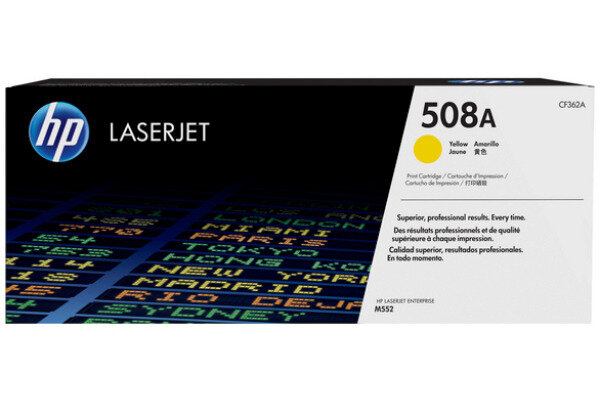 HP Cartouche toner 508A yellow CF362A CLJ Enterprise M552 5000 p.