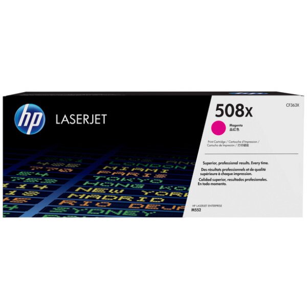 HP Toner-Modul 508X magenta CF363X CLJ Enterprise M552 9500 S.