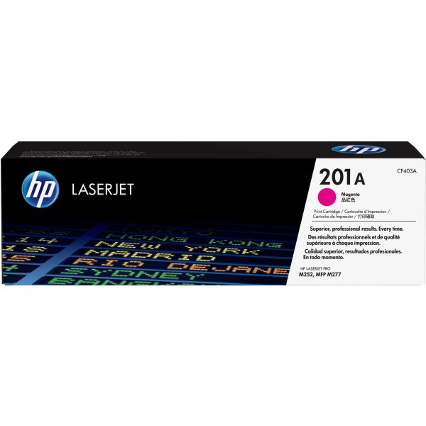 HP Cartouche toner 201A magenta CF403A CLJ Pro M252/MFP277 1330 p.