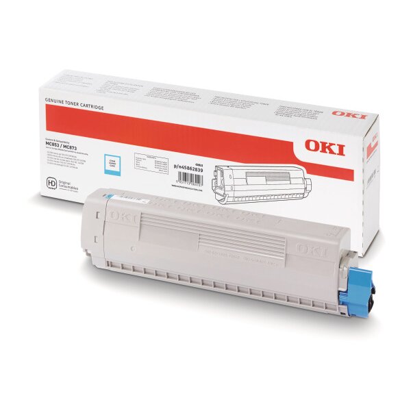 OKI Toner cyan 45862839 MC853/873 7300 pages