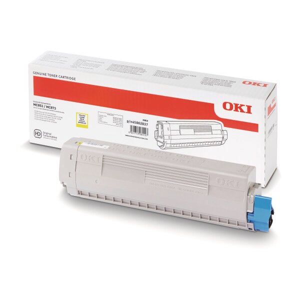 OKI Toner yellow 45862837 MC853/873 7300 pages
