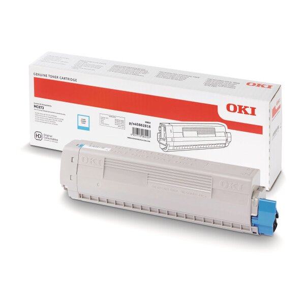OKI Toner cyan 45862816 MC873 10000 Seiten