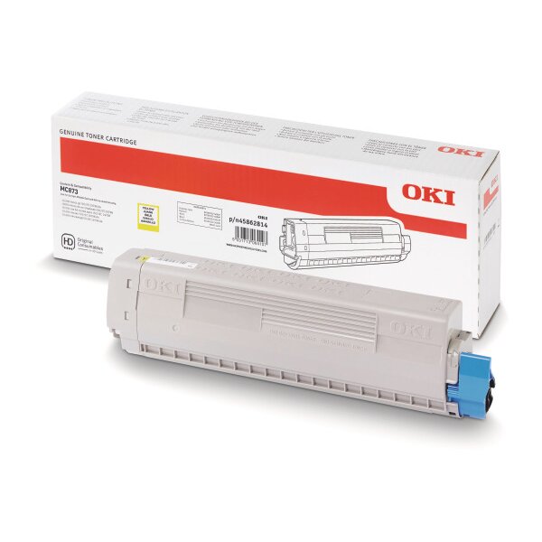 OKI Toner yellow 45862814 MC873 10000 Seiten