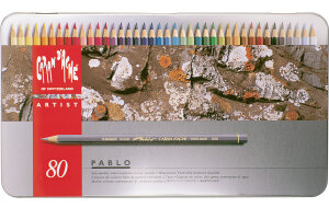 CARAN DACHE Crayon de couleur Pablo 666.380 ass. 80 pcs.