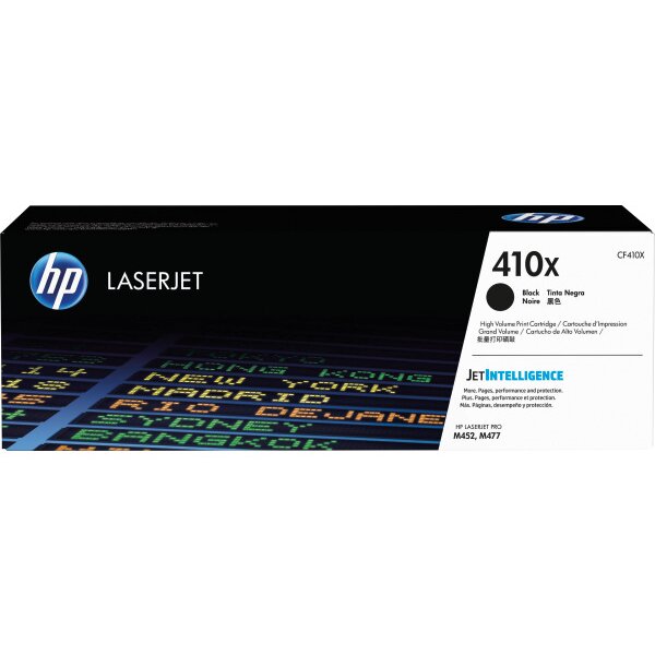 HP Cartouche toner 410X noir CF410X CLJ Enterprise M452 6500 p.