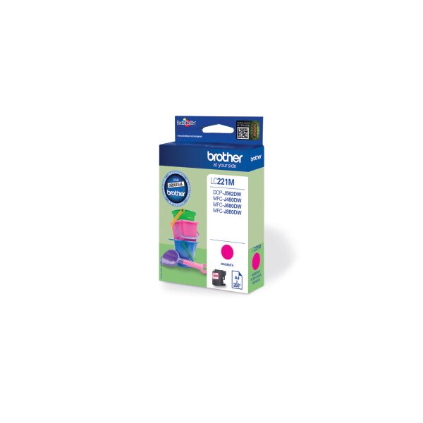 BROTHER Cartouche dencre magenta LC-221M MFC-J480/680/880 260 pages