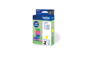 BROTHER Tintenpatrone yellow LC-221Y MFC-J480/680/880 260...
