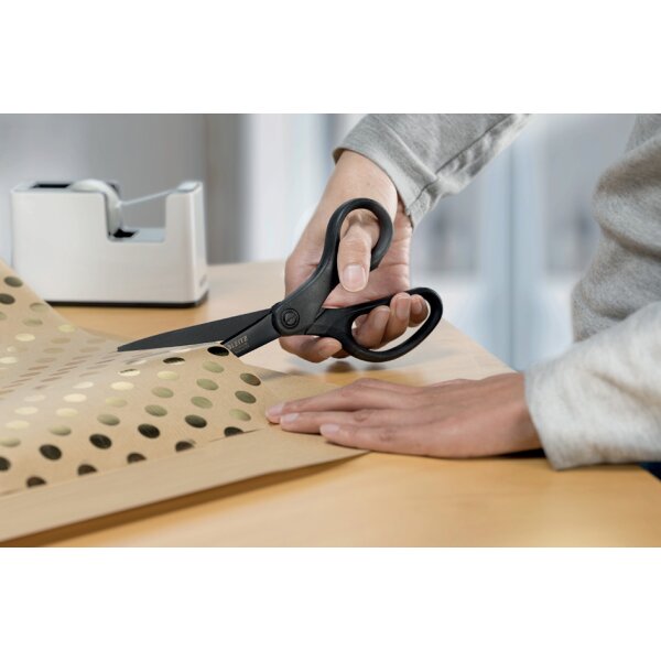 LEITZ Ciseaux Titan antiadh&eacute;sifs, pointus, longueur: 205 mm