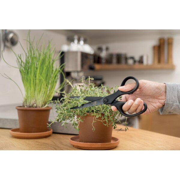 LEITZ Ciseaux Titan antiadh&eacute;sifs, pointus, longueur: 205 mm
