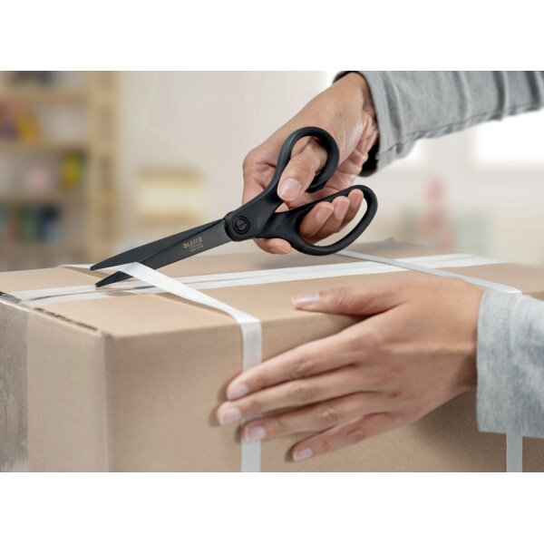 LEITZ Ciseaux Titan antiadh&eacute;sifs, pointus, longueur: 205 mm