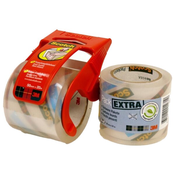 SCOTCH Ruban demballage 48mmx20m E5020D-R transp., rouleaux refill