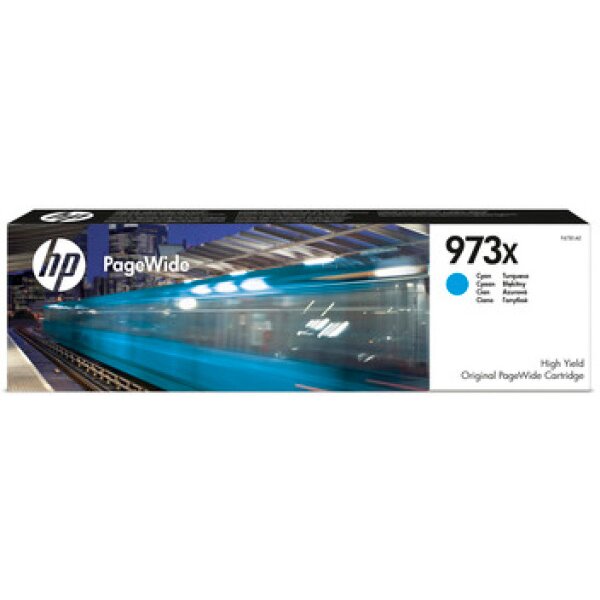 HP PW-Cartridge 973X cyan F6T81AE PageWide Pro 452/477 7000 p.