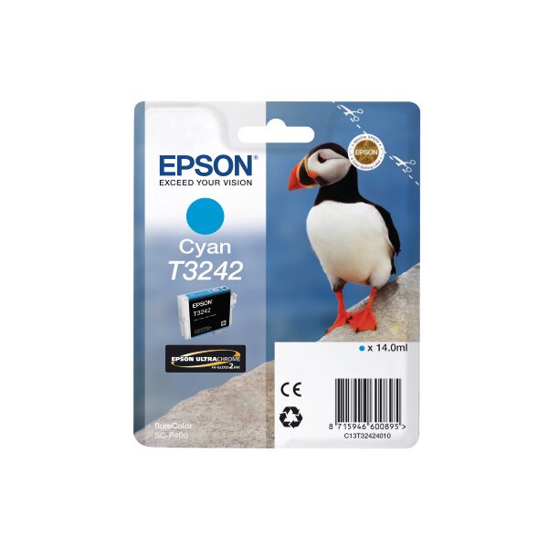 EPSON Tintenpatrone cyan T324240 SureColor SC-P400 14ml