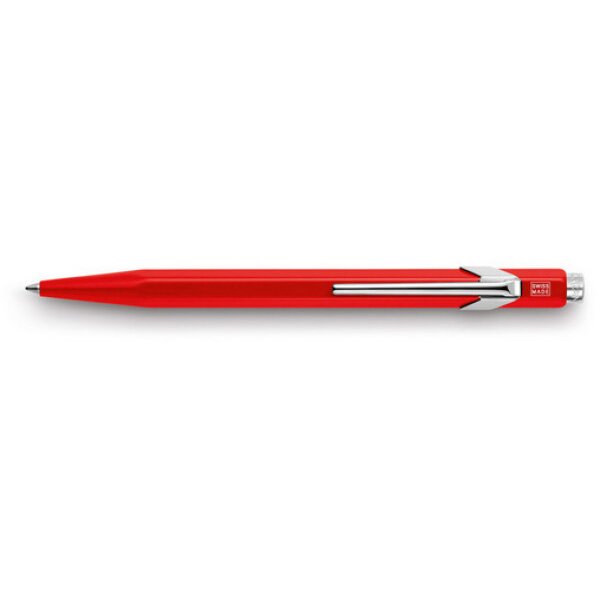 CARAN DACHE Stylo à bille 849 Metall 849.070 rouge, refill., écriture bleu