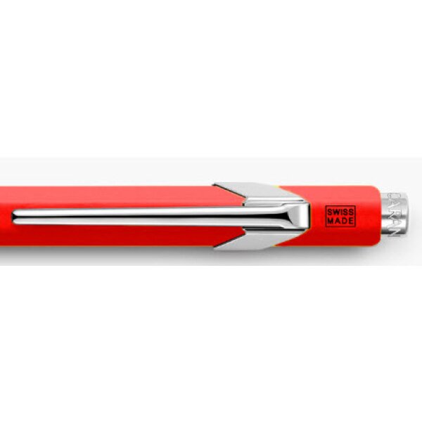 CARAN DACHE Stylo à bille 849 Metall 849.070 rouge, refill., écriture bleu