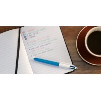 BIC Stylo à bille rétractable 4Colours, tracé: 0,32 mm