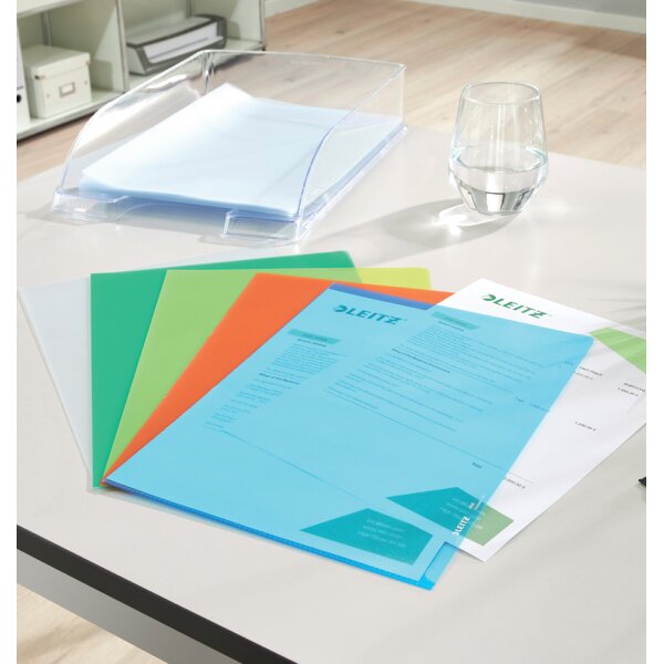 LEITZ pochette transparente Standard, A4, en PP, granuleux