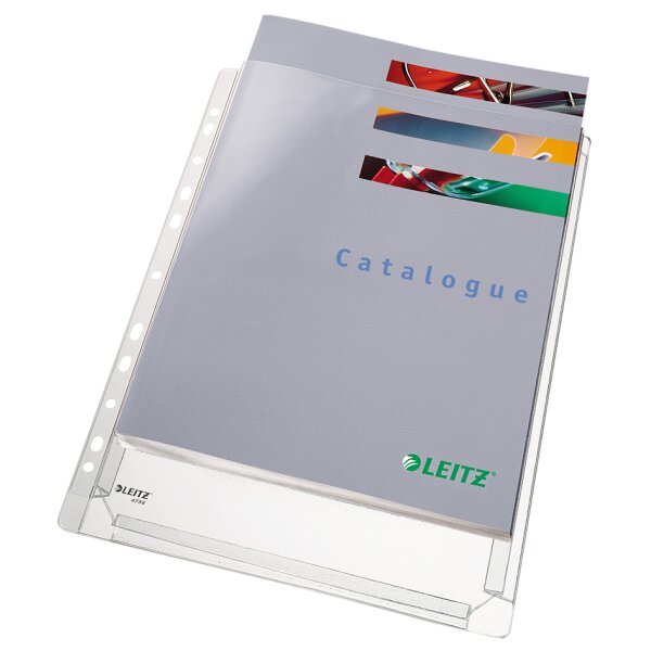 LEITZ Pochette perforée Standard Maxi, format A4, en PVC