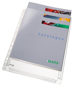 LEITZ Maxi Prospekthülle Standard, A4, PVC, genarbt,...