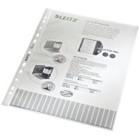 LEITZ Pochette perforée, A4, PP, transparent, 0,08 mm