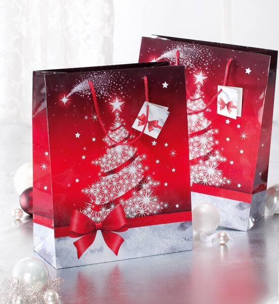 sigel Weihnachts-Geschenkt&uuml;te "Sparkling Tree", klein