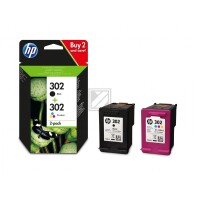 HP Combopack 302 BK/color X4D37AE OfficeJet 3830 190/165...