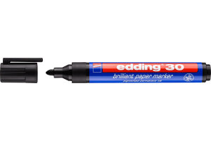 EDDING Marqueur permanent 30 30-1 noir