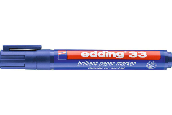 EDDING Marqueur permanent 33 33-3 bleu