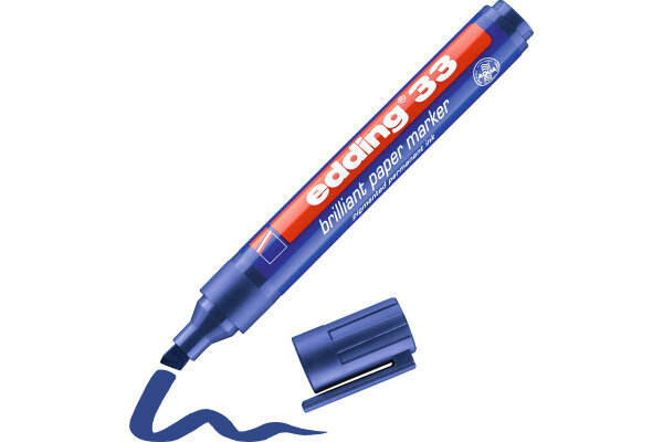 EDDING Marqueur permanent 33 33-3 bleu