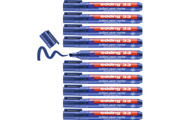 EDDING Marqueur permanent 33 33-3 bleu