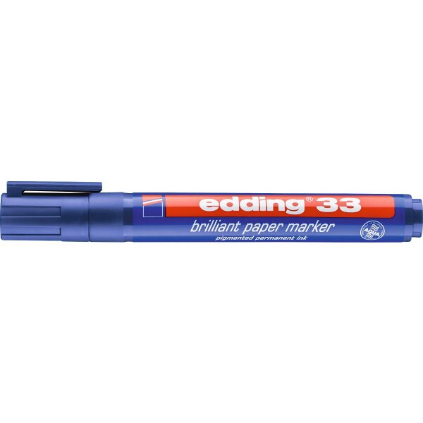 EDDING Marqueur permanent 33 33-3 bleu