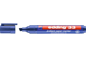 EDDING Marqueur permanent 33 33-3 bleu