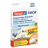 tesa TACK Pastilles adhésives, double face, transparent