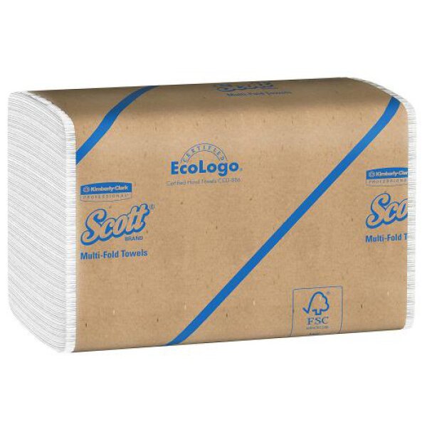 KIMBERLY Falthandtuch 1lg. 24x23.5cm 180450 weiss, Z-Falz 16x250 Blatt