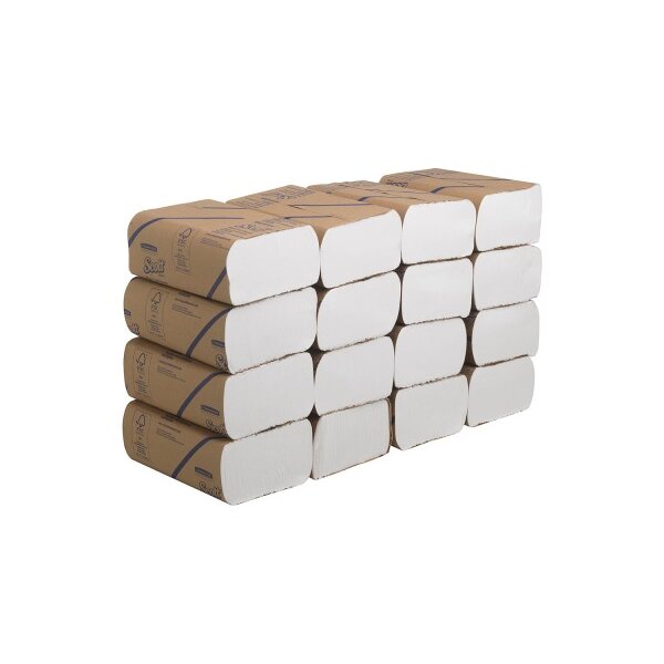 KIMBERLY Serviettes 1x 24x20cm 3749 blanc, Z-pliage 16x250 flls.