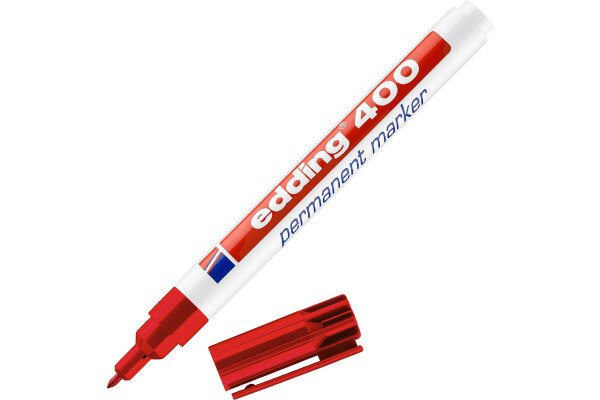 EDDING Permanent Marker 400 -1mm 400-2 rot
