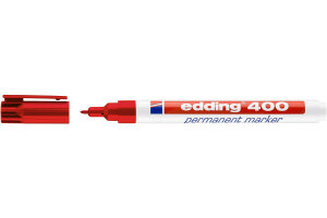 EDDING Marqueur permanent 400 -1mm 400-2 rouge