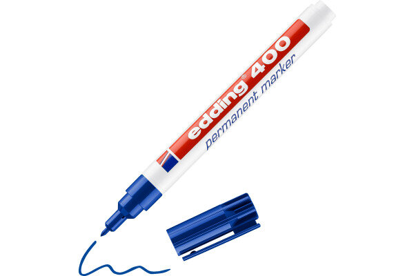 EDDING Marqueur permanent 400 -1mm 400-3 bleu