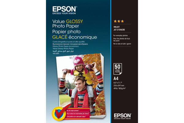 EPSON Value Photo Paper A4 S400036 InkJet 183g 50 feuilles