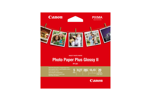 CANON Photo Paper Plus 265g 13x13cm PP2015x5 InkJet glossy II 20 Blatt